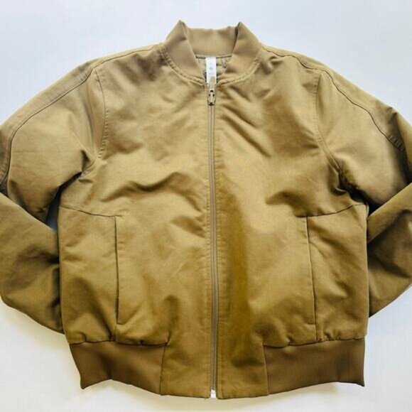 Lululemon Non-Stop Bomber 6 *Reversible Artifact Tan Quilted Puffer Coat Jacket - Picture 2 of 11